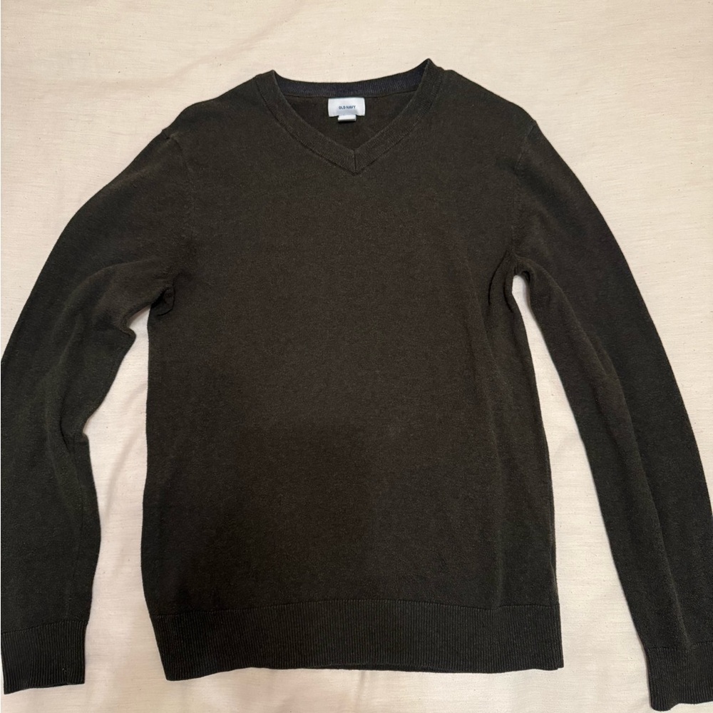 Old Navy Men's V-Neck Sweater - Deep Green